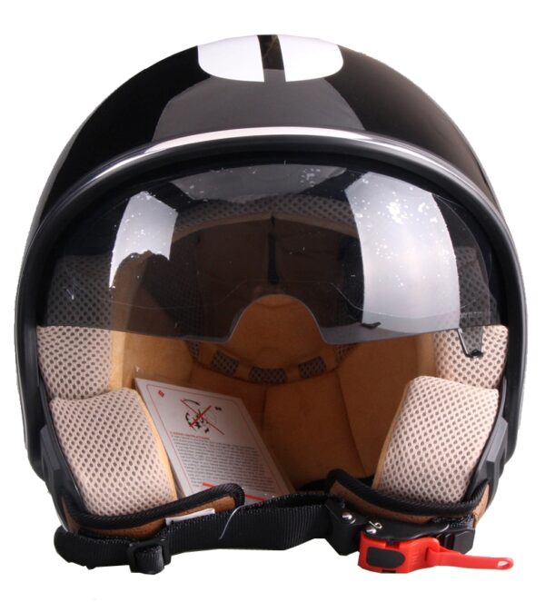 Vito Special helm glanzend zwart - voorkant