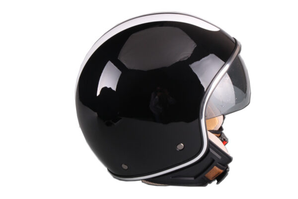 Vito Special helm glanzend zwart - zijkant