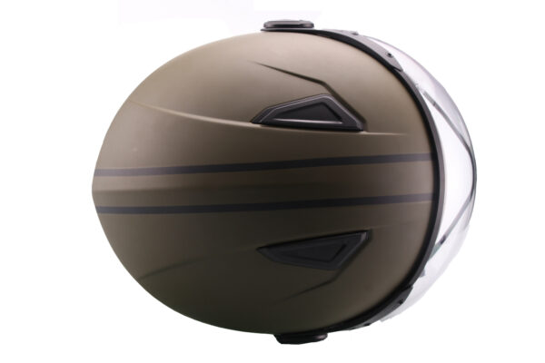 Vito Moda Jet helm legergroen - bovenkant