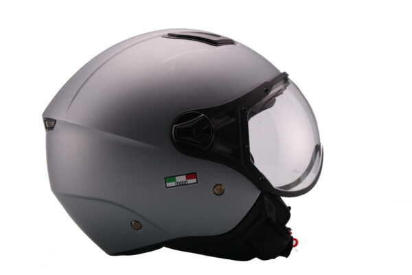 Vito Moda Jet helm mat grijs - zijkant