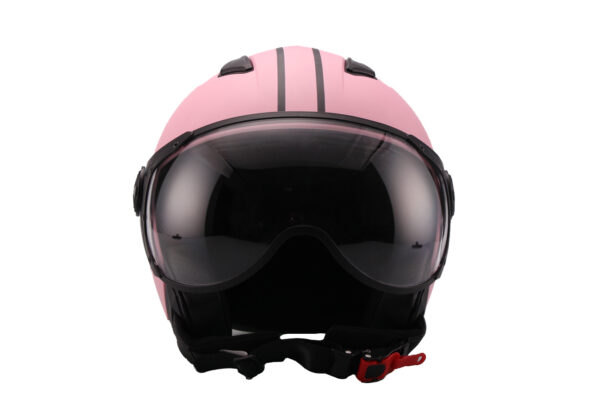 Vito Moda Jet helm mat roze - voorkant