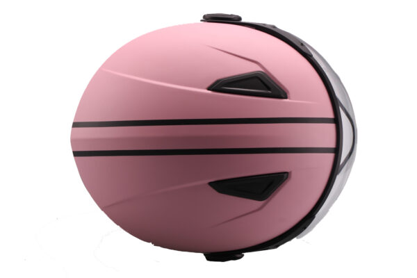 Vito Moda Jet helm mat roze - bovenkant