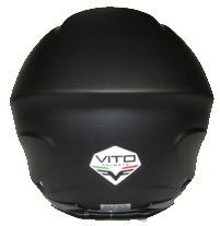 Vito Grande full face mat zwart - achterkant