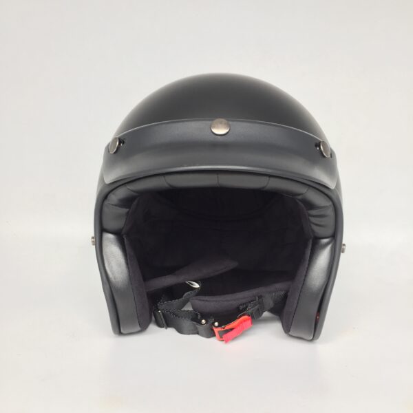 Vitro Grande Jet helm mat zwart - voorkant