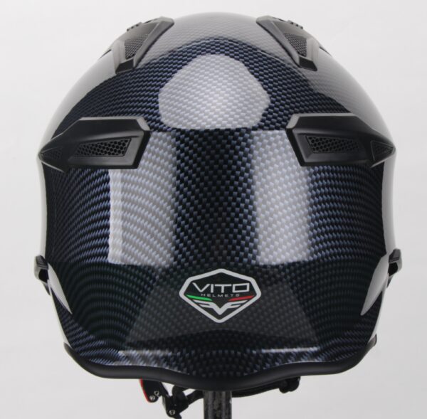 Vito Bruzano helm carbon - achterkant