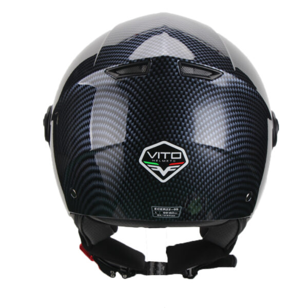 Vito Moda Jet helm carbon - achterkant