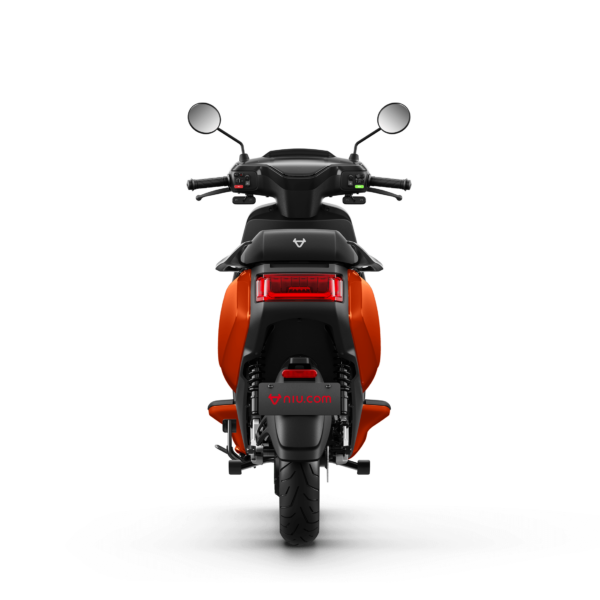 NIU MQi GT EVO elektrische scooter oranje - achterkant